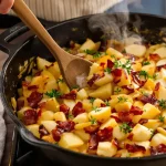 « Je la prépare en 10 minutes » : ma poêlée poireaux-pommes-lardons rapide pour toute la famille